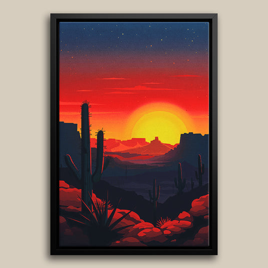Dessert Sunset - Landscape Wall Art