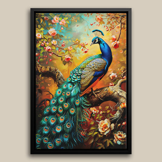 Feathers of Fortune - Peacock Wall Art