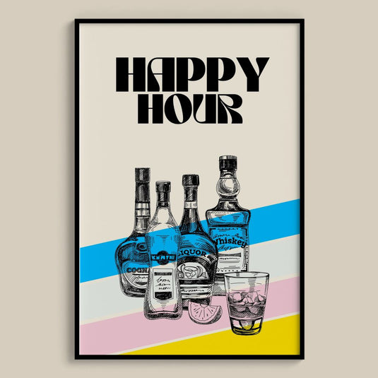 Happy Hour - Bar Posters