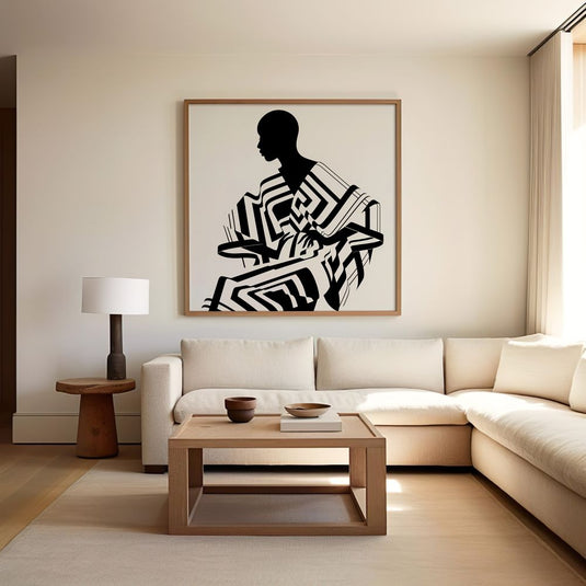 Monochrome Muses - Minimal African Women Wall Art