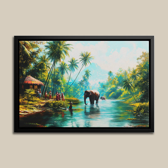 Kerala's Gentle Giants - Landscape Wall Art