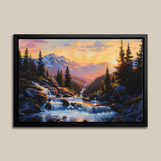 Majestic Cascade - Landscape Wall Art