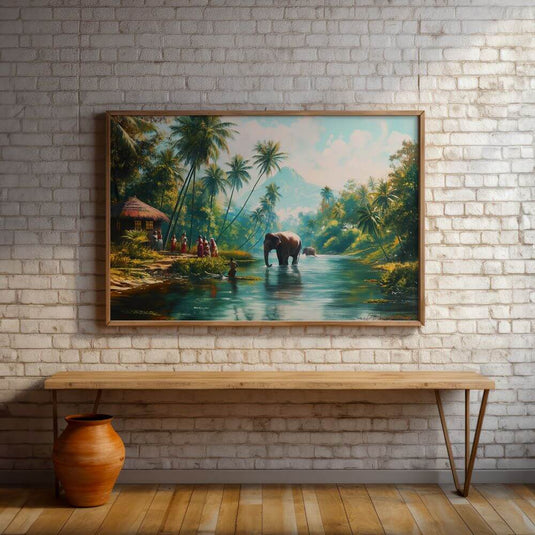 Kerala's Gentle Giants - Landscape Wall Art