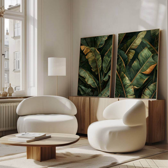 Banana Breeze - Botanical Wall Art - Set of 2