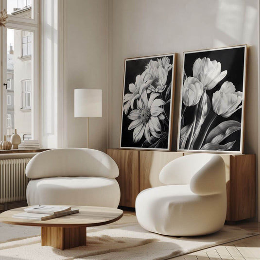 Tulip And Daisy - Floral Wall Art - Set of 2