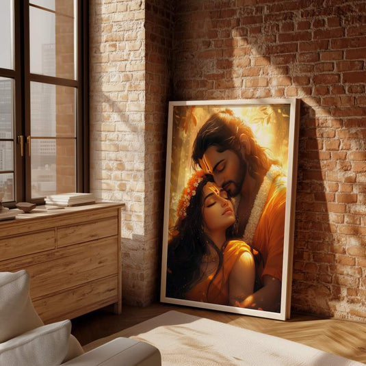 Sita Ramam - Religious Wall Art - Sita Ram Painting