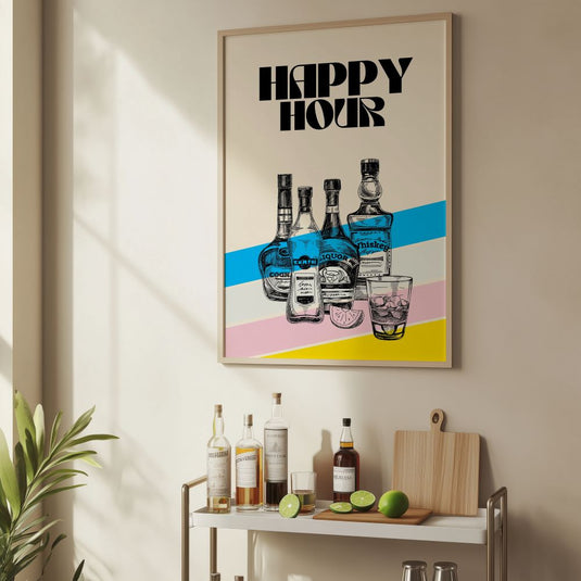 Happy Hour - Bar Posters