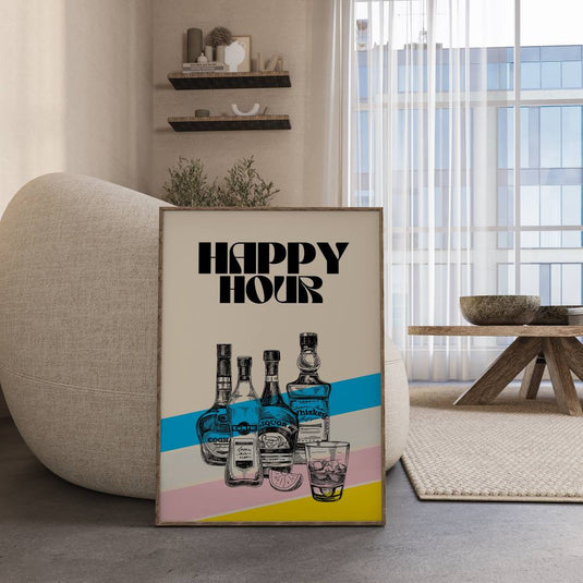 Happy Hour - Bar Posters