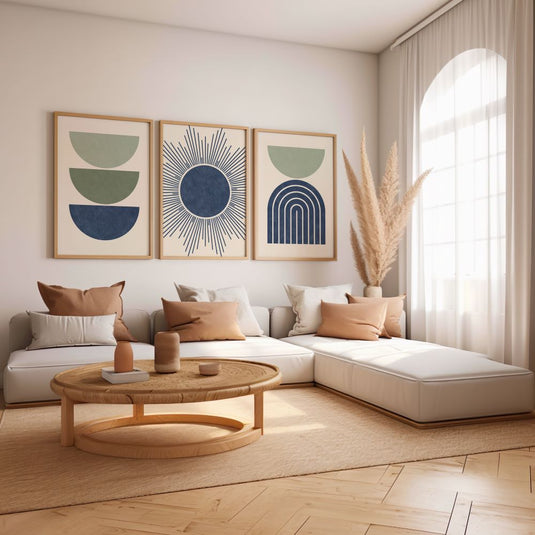 MidCentury Modern Art - Modern Wall Art - Set of 3