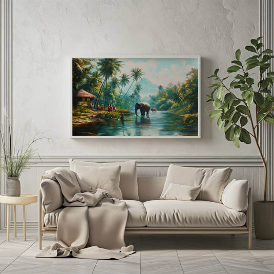 Kerala's Gentle Giants - Landscape Wall Art