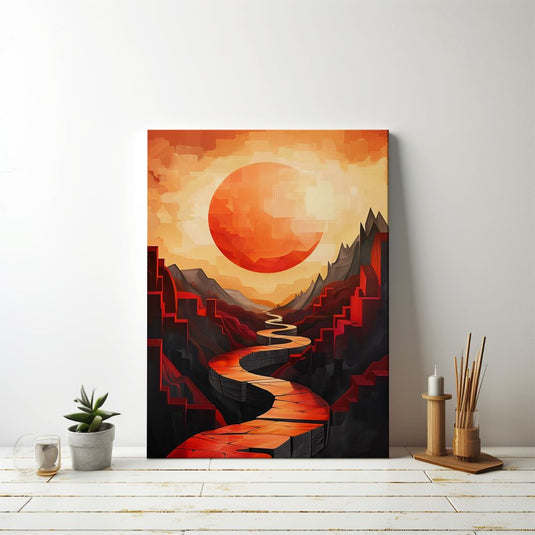 Cubism Landscape - Abstract Art