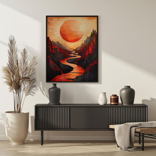 Cubism Landscape - Abstract Art