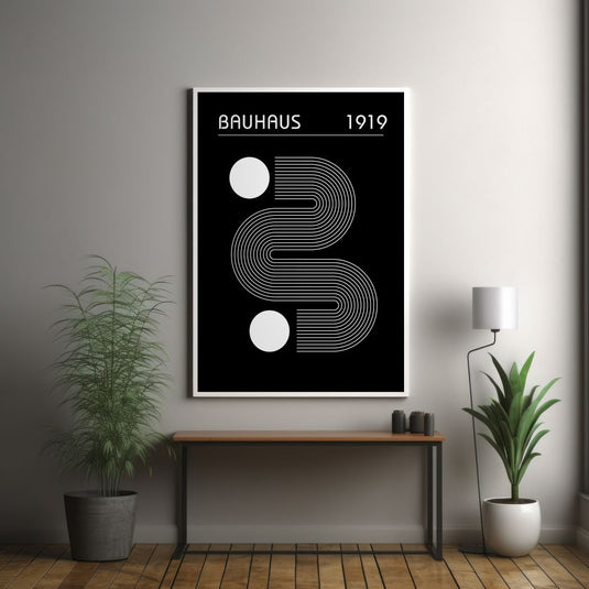 Bauhaus Black Collection - Minimal Wall Art
