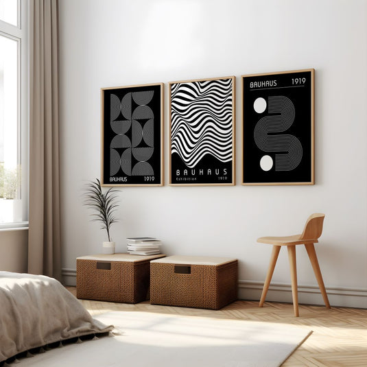 Bauhaus Black Collection - Set of 3