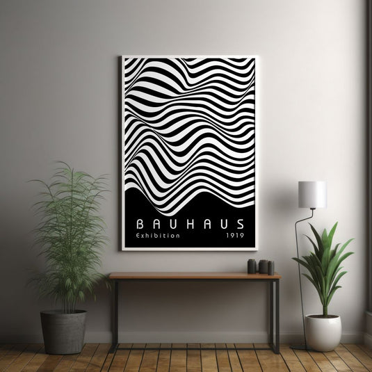 Bauhaus Design (Black) - Mid Century Wall Art