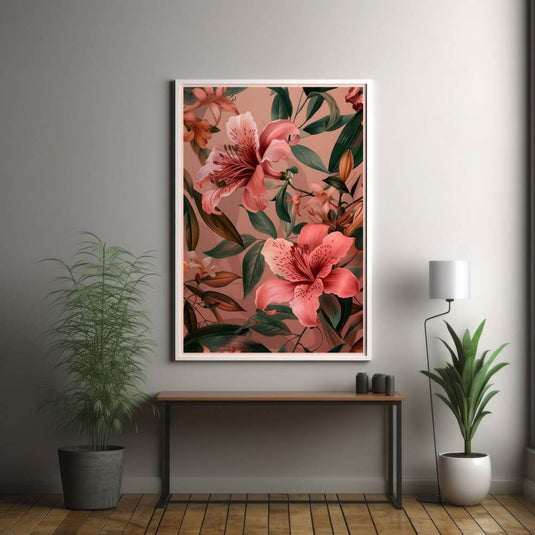 Pink Lily Paradise - Floral Wall Art
