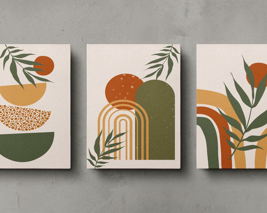 Boho Bliss - Set of 3 Wall art