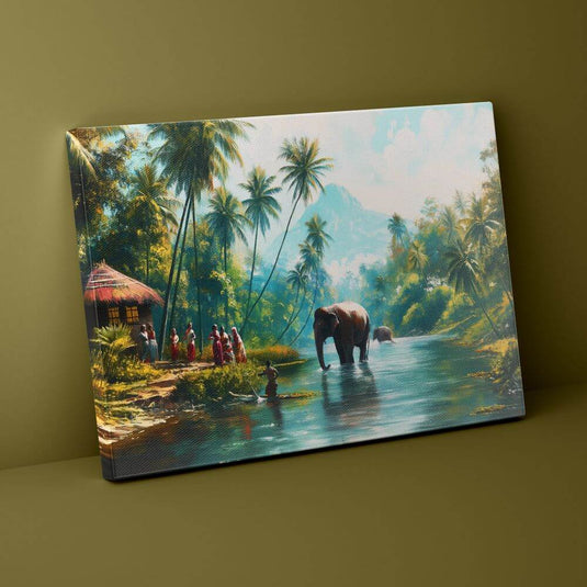 Kerala's Gentle Giants - Landscape Wall Art