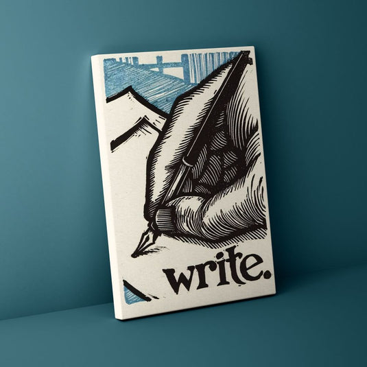 Power of Pen and Paper - Modern Minimal Wall Art - Set of 2