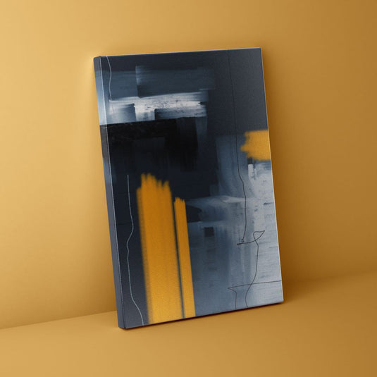 Yellow Brushtrokes - Set of 2