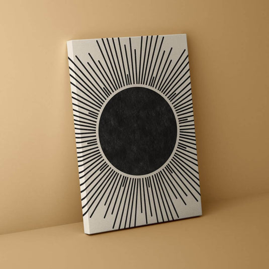 Sunburst Bliss - Abstract Boho Wall Art - Set of 3