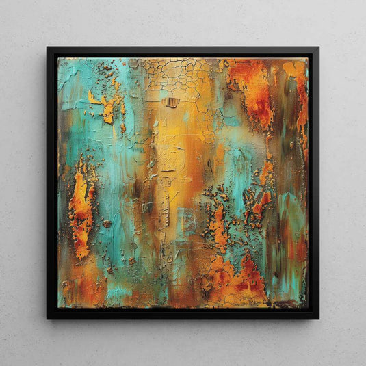 Oxidised Dreams - Abstract Textured Wall Art - Set of 2