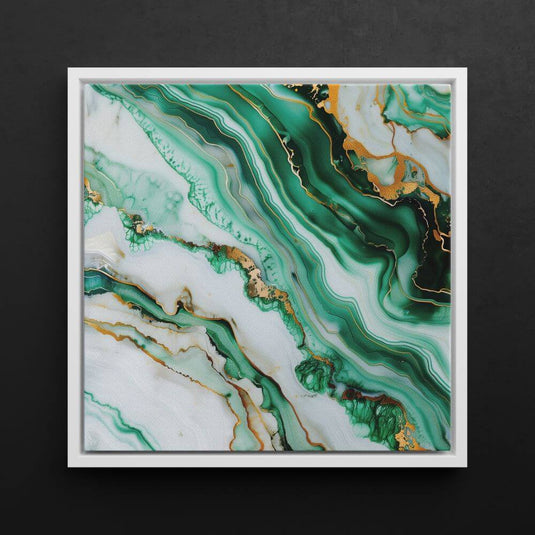 Emerald Marble - Abstract Wall Art - Set of 2