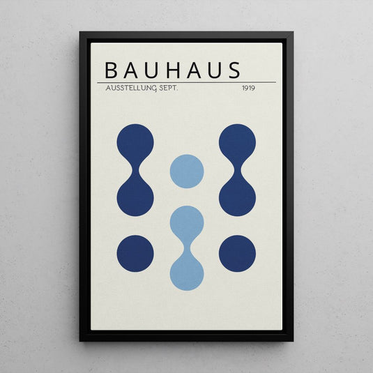 Bauhaus Blueprint - Geometric Wall Art - Set of 3