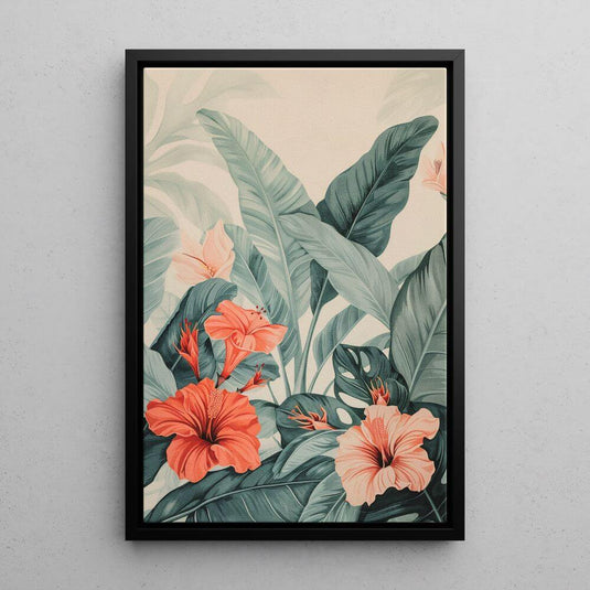 Hibiscus Harmony - Floral Wall Art - Set of 3