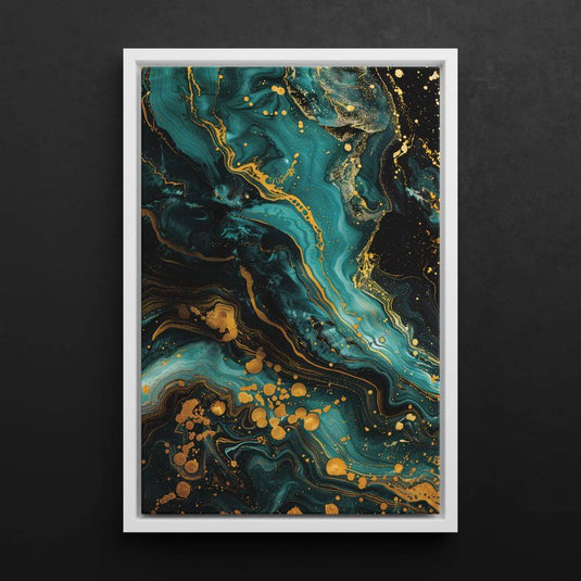 Ink And Gold - Abstract Wall Art - Set of 2