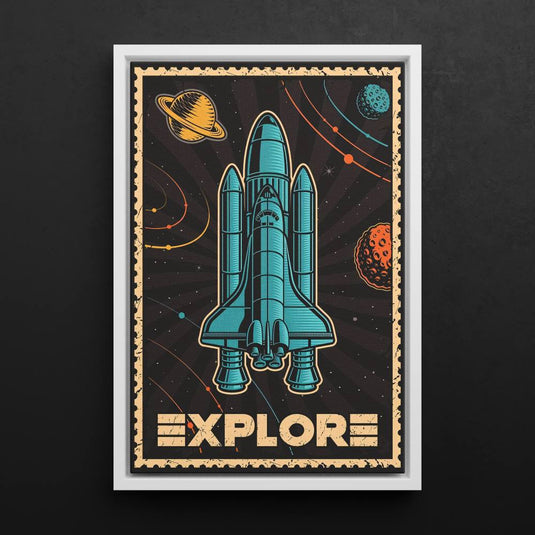 Explore Postage Stamp - Space Wall Art