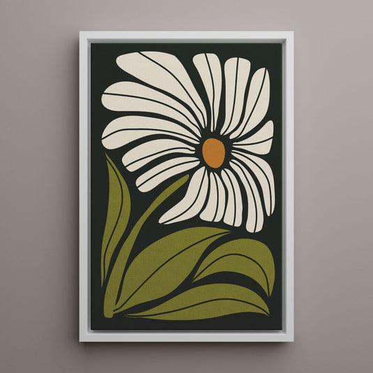 Abstract Daisy - Botanical Floral Wall Art
