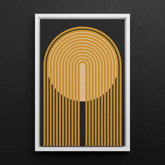 Ink And Mustard - Minimal Modern Wall Art