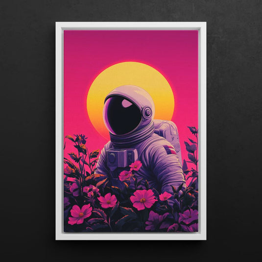 Cosmic Bloom - Astronaut And Space Wall Art