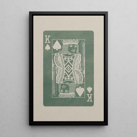 The Royal Pair - Playing Card Wall Art - Set of 2