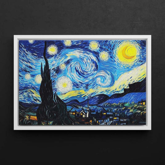 Starry Night By Vincent Van Gogh - Landscape Wall Art