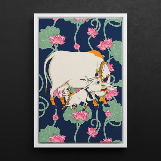 The Holy Cow - Pichwai Wall Art - Set of 3