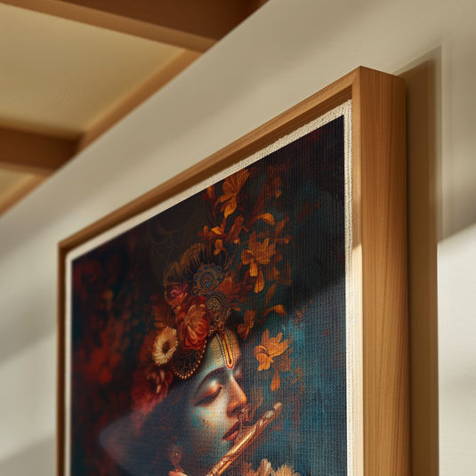 The Flute of Creation - Krishna Wall Art