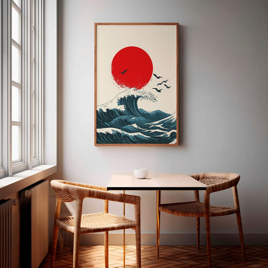 Dance of the Waves - Japanese Wall Art