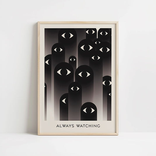 Always Watching - Minimal Abstract Art