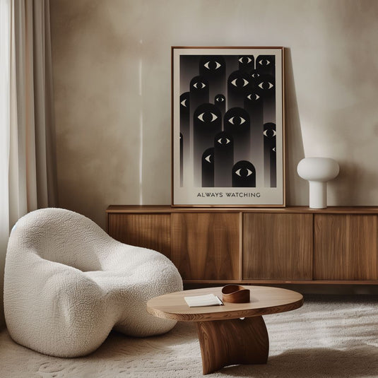 Always Watching - Minimal Abstract Art