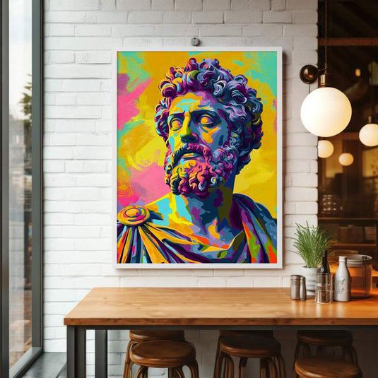 The Stoic Emperor - Portrait Wall Art - Pop Art Style