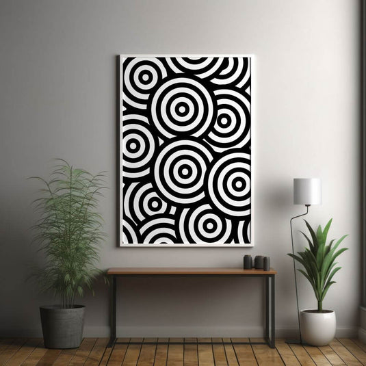 Infinite Circles - Abstract Minimal Wall Art