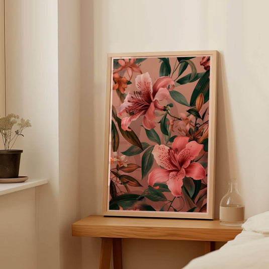Pink Lily Paradise - Floral Wall Art