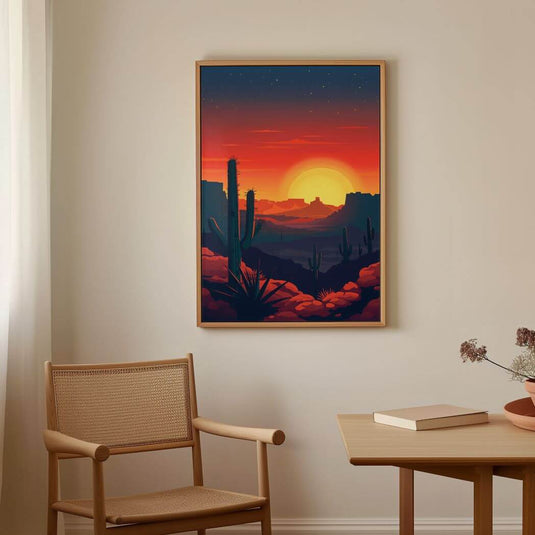 Dessert Sunset - Landscape Wall Art