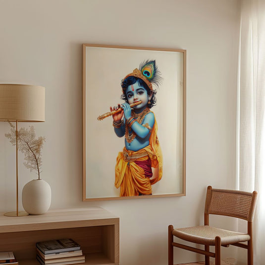 The Darling of Gokul - Krishna Wall Art