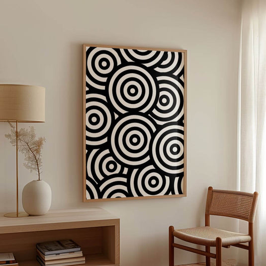 Infinite Circles - Abstract Minimal Wall Art