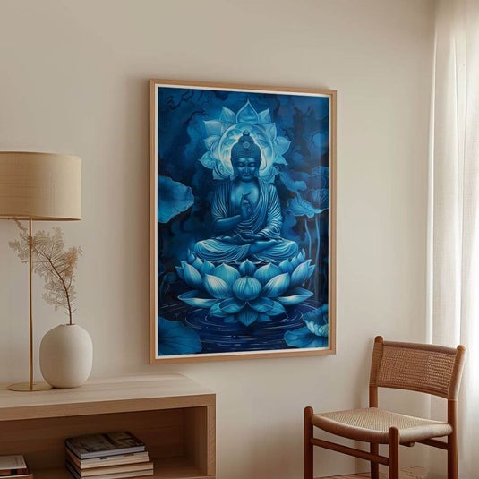 Azure Awekening - Buddha Wall Art