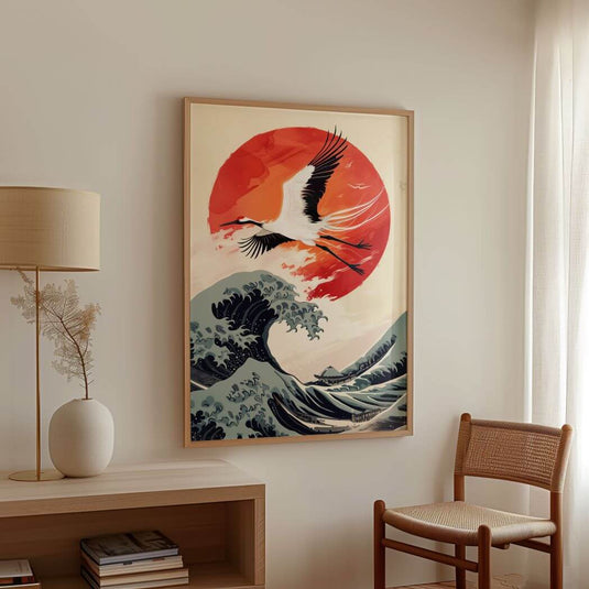 Flight of the Heron - Japanese Art