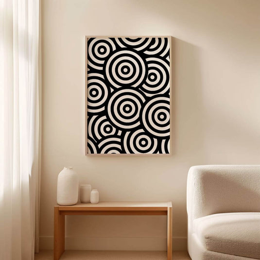 Infinite Circles - Abstract Minimal Wall Art